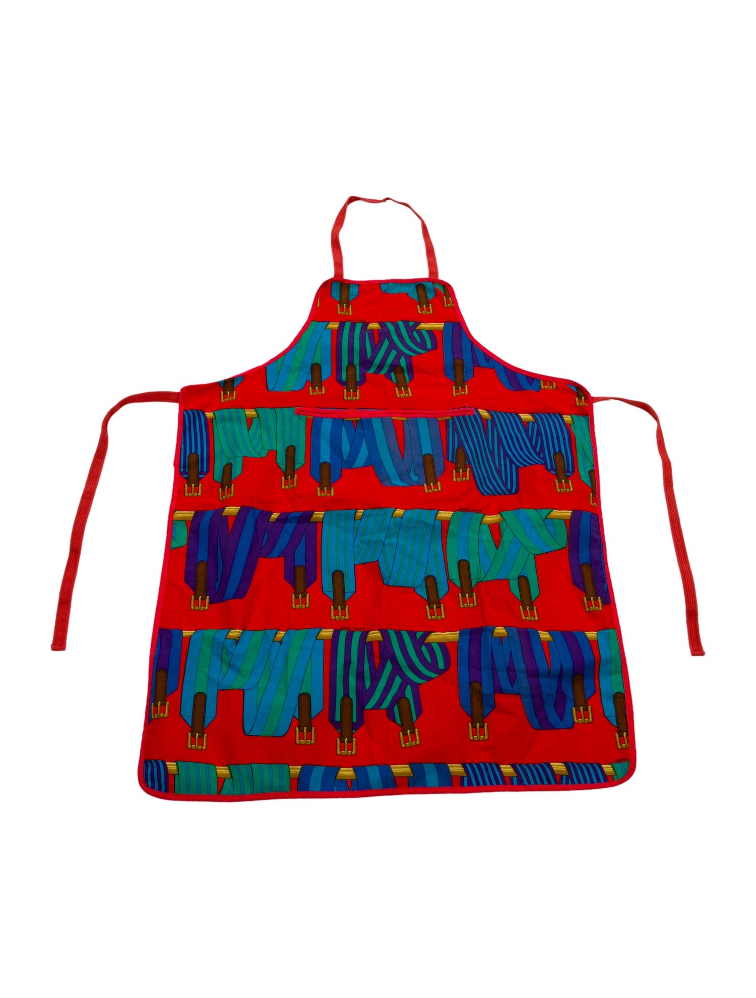 Hermès Vintage Cotton Les Sangles Apron