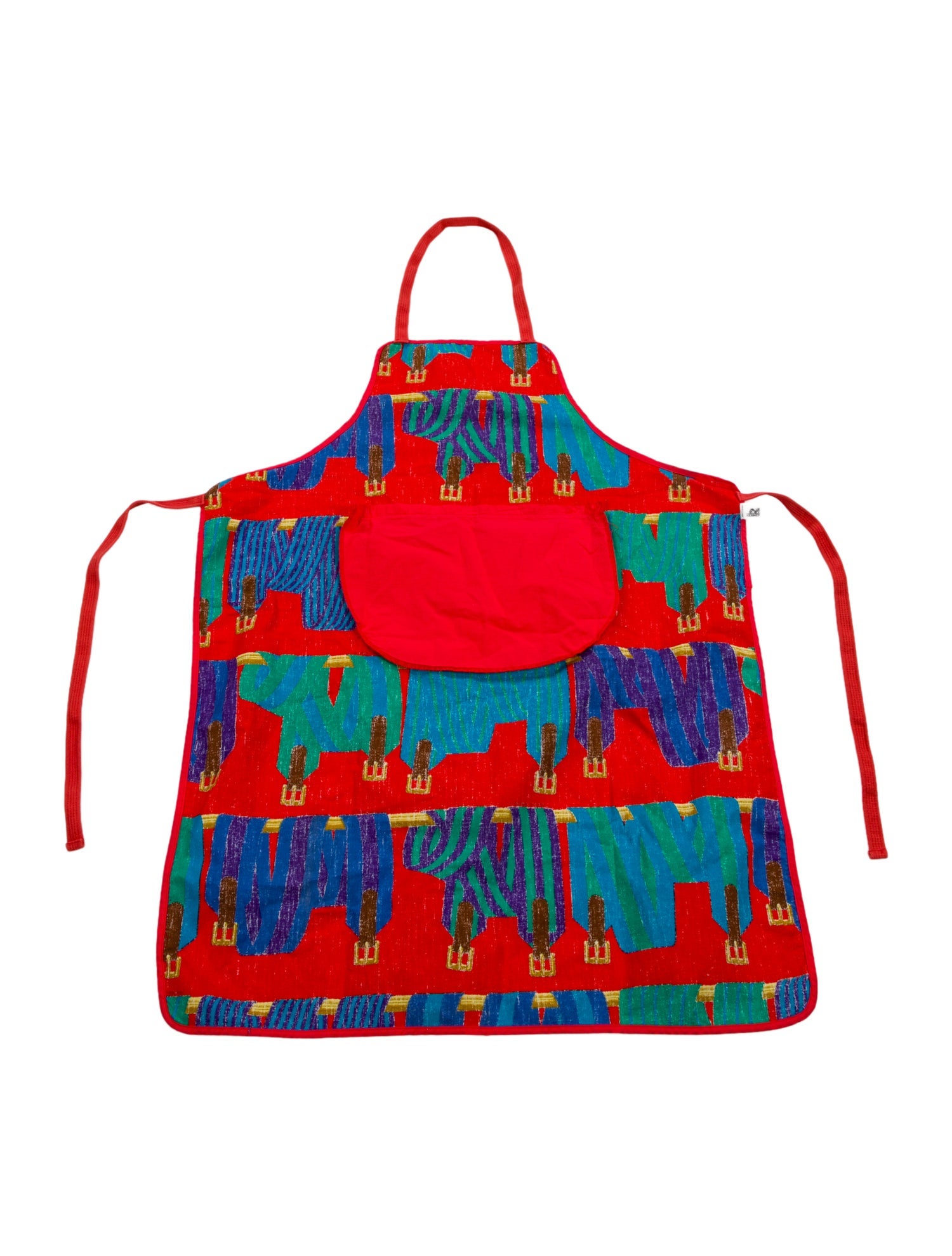 Hermès Vintage Cotton Les Sangles Apron