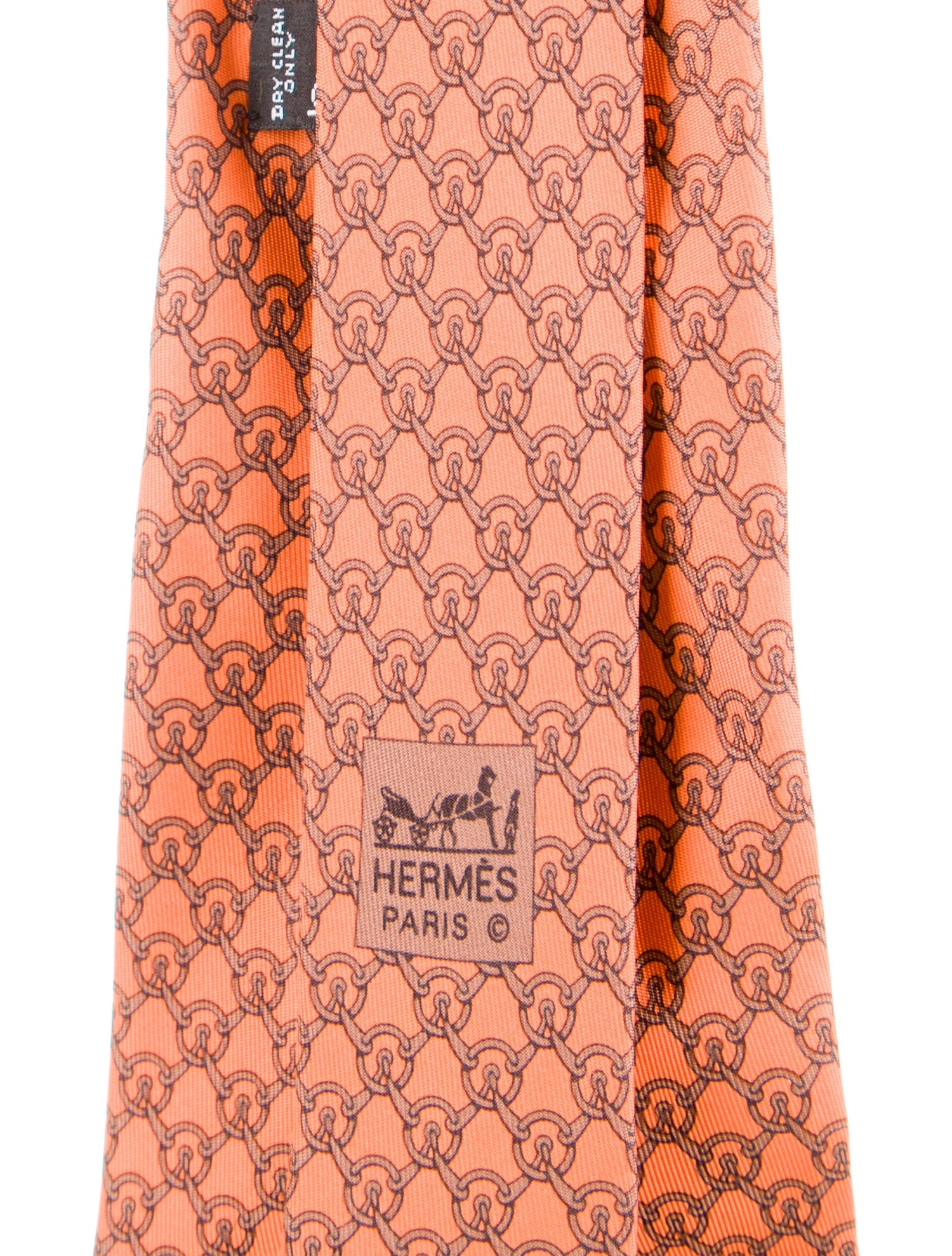 Hermès Patterned Silk Tie