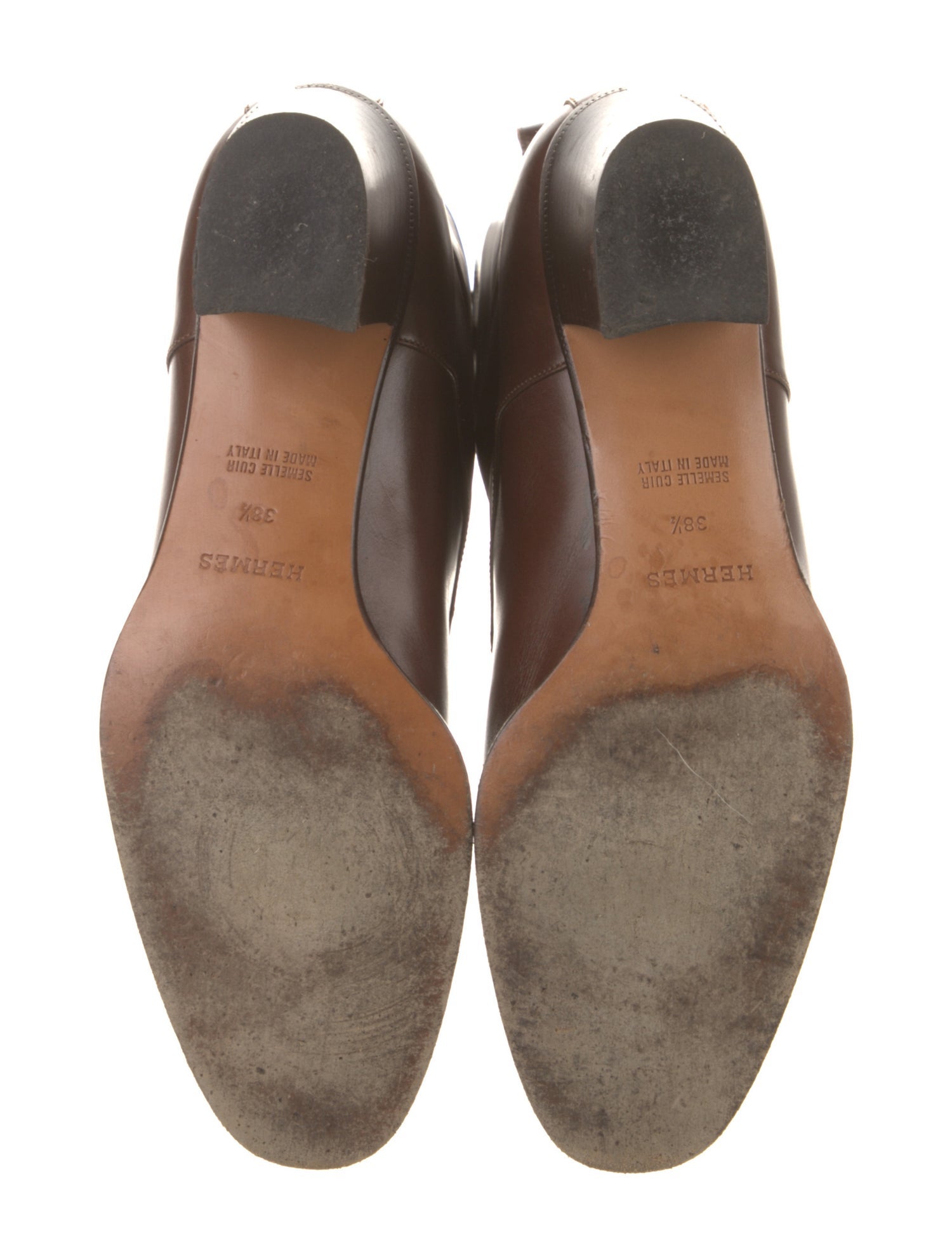 Hermès Vintage Leather Lace-Up Boots