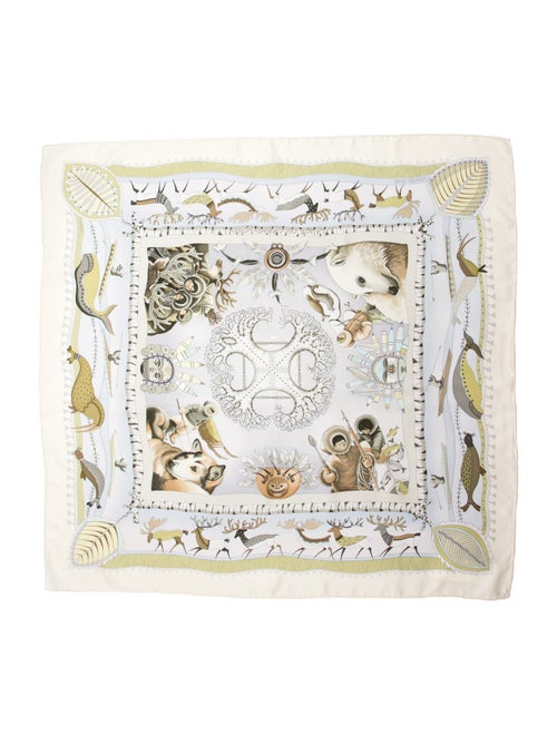 Hermès La Vie du Grand Nord Silk Scarf