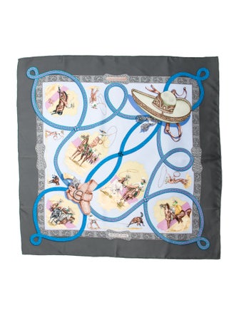 Hermès Charreada Silk Scarf