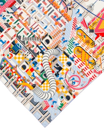 Hermès Horse Club Cashmere Shawl