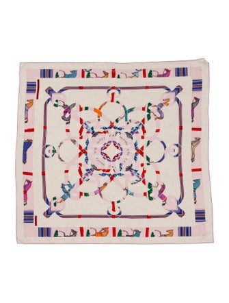 Hermès Eperon d'Or et Tenues de Jour Silk Scarf