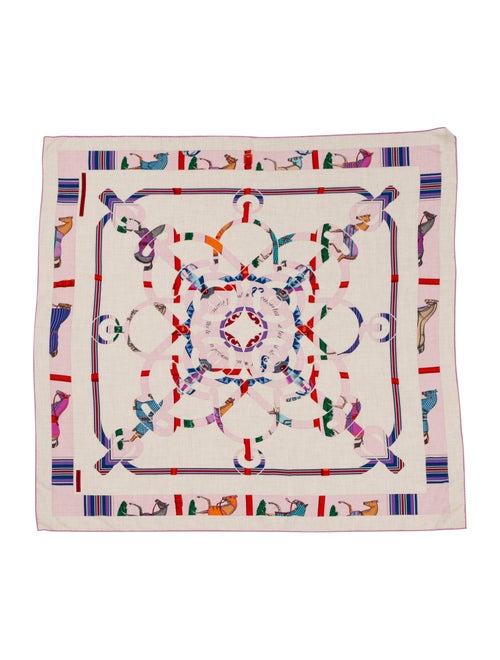 Hermès Eperon d'Or et Tenues de Jour Silk Scarf