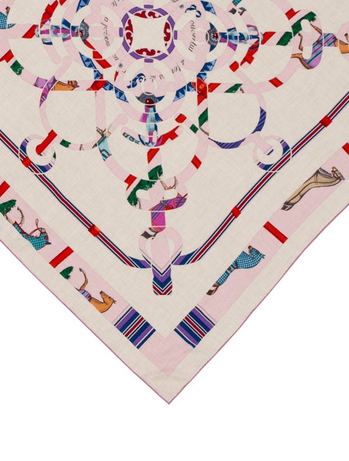 Hermès Eperon d'Or et Tenues de Jour Silk Scarf