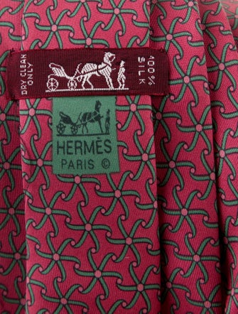 Hermès Silk Patterned Tie