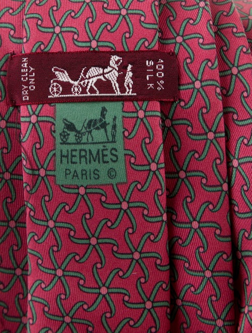 Hermès Silk Patterned Tie