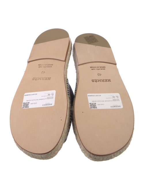 Hermès Antigua H Logo Espadrilles