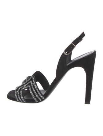 Hermès Ella 105 H Logo Slingback Sandals