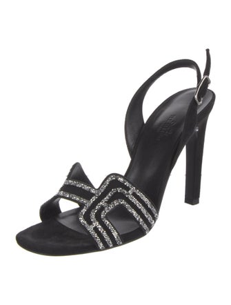 Hermès Ella 105 H Logo Slingback Sandals