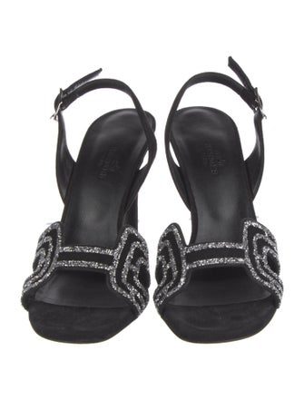 Hermès Ella 105 H Logo Slingback Sandals