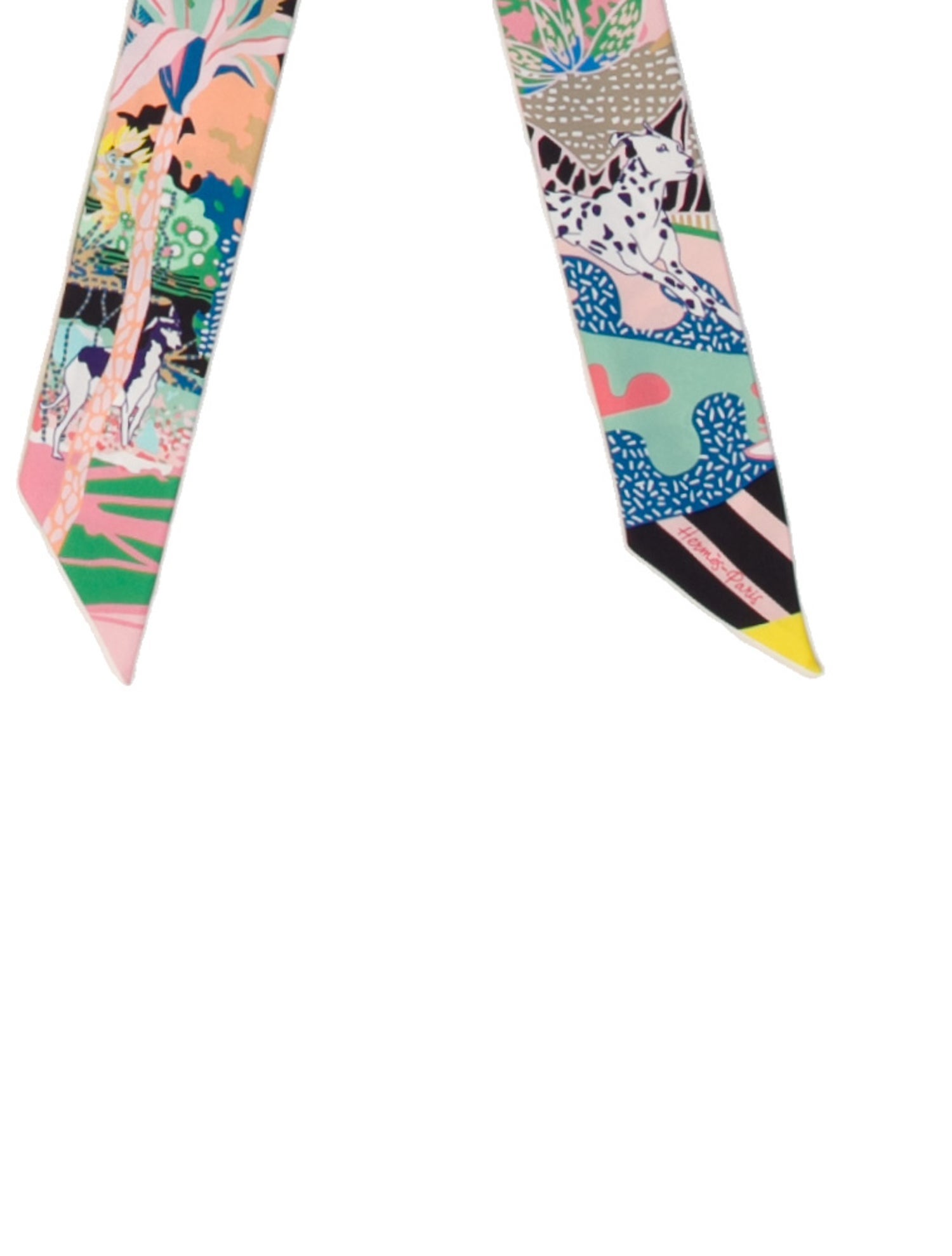 Hermès En Liberte! Silk Twilly Scarf