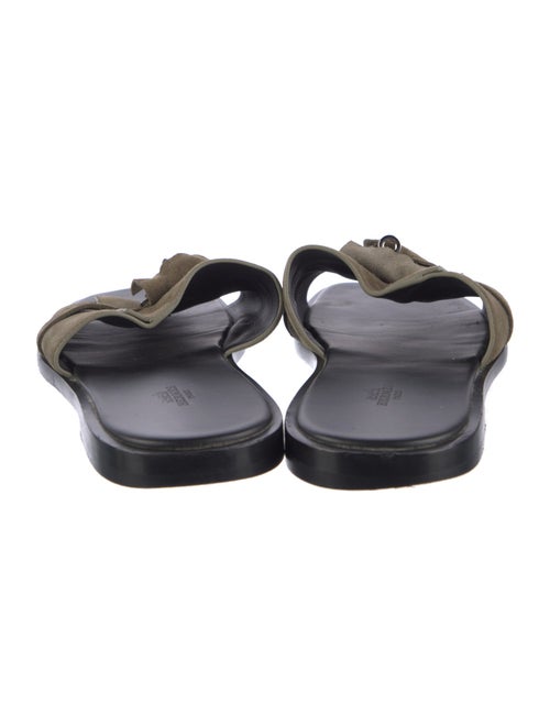 Hermès Gabriel Suede Slides