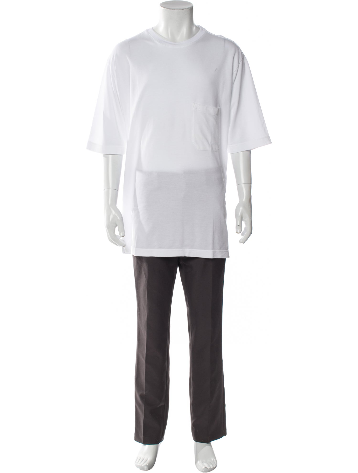 Hermès Crew Neck Three-Quarter Sleeve T-Shirt