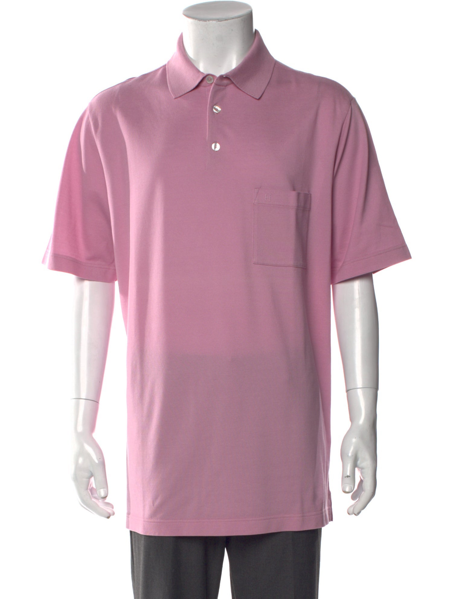 Hermès Crew Neck Short Sleeve Polo Shirt