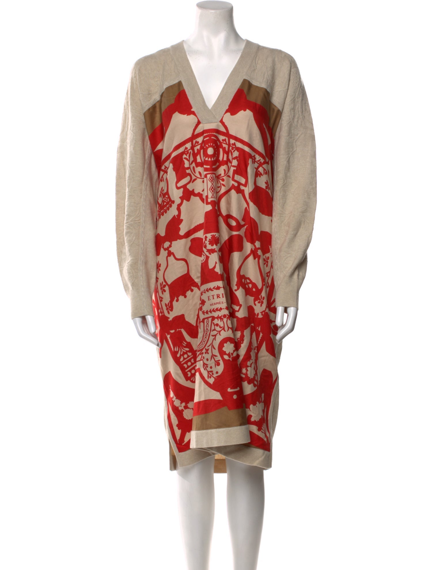 Hermès Silk Midi Length Dress w/ Tags