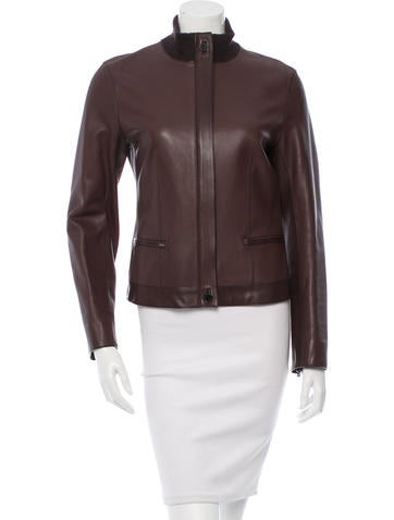 Hermès Fitted Leather Jacket