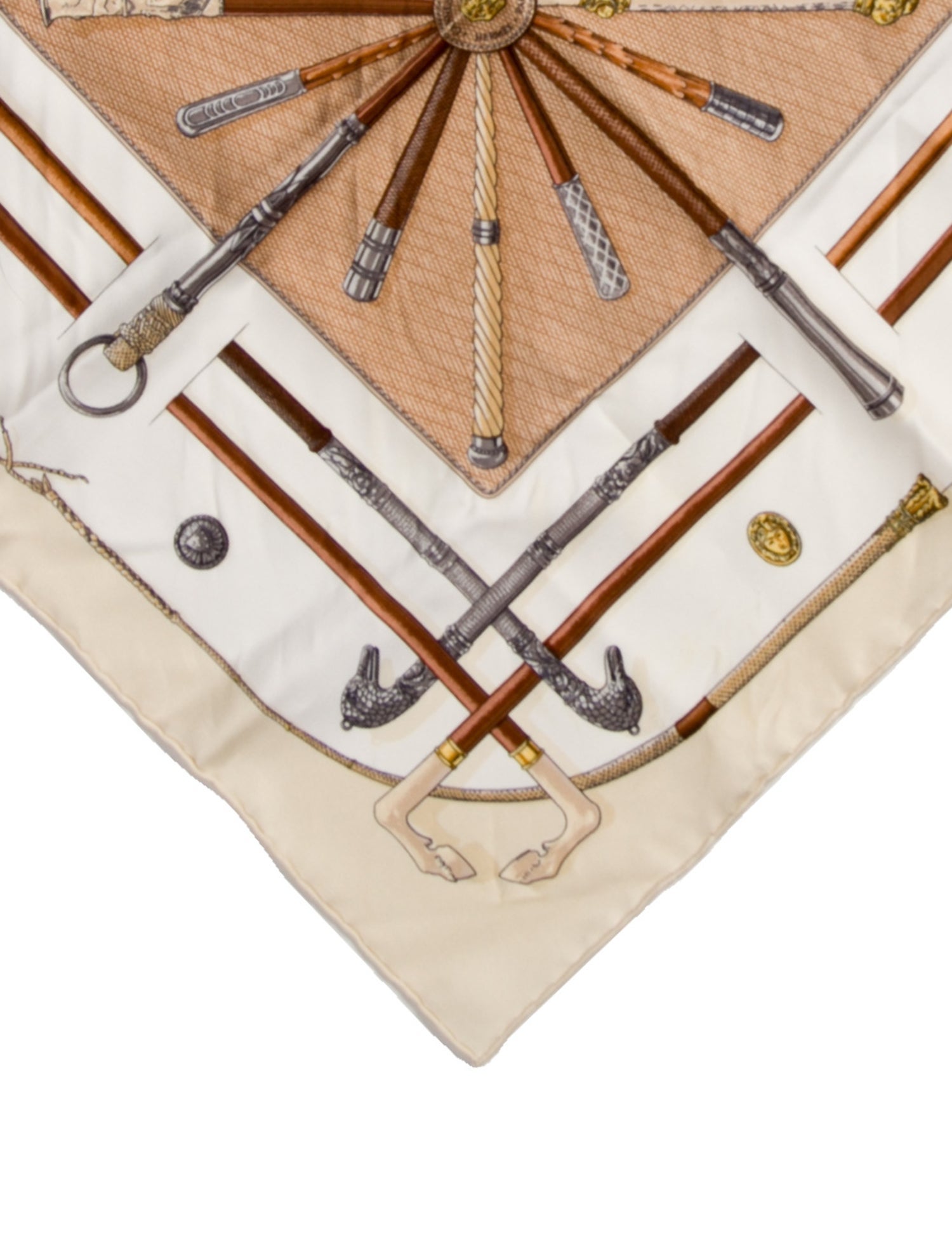 Hermès Cannes et Pommeaux Silk Scarf Silk Scarf