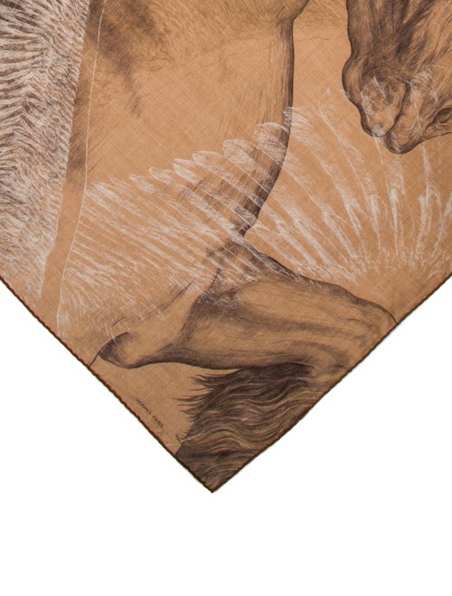 Hermès Les Ailes De Pegase 100 Cashmere Scarf