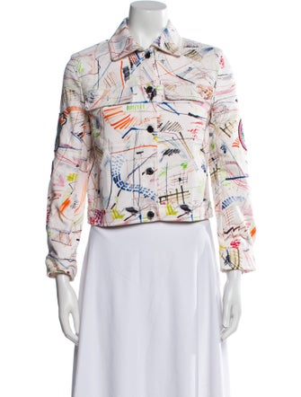 Hermès Chevaloscope Printed Denim Jacket