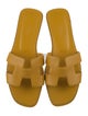 Hermès Oran Leather Slides