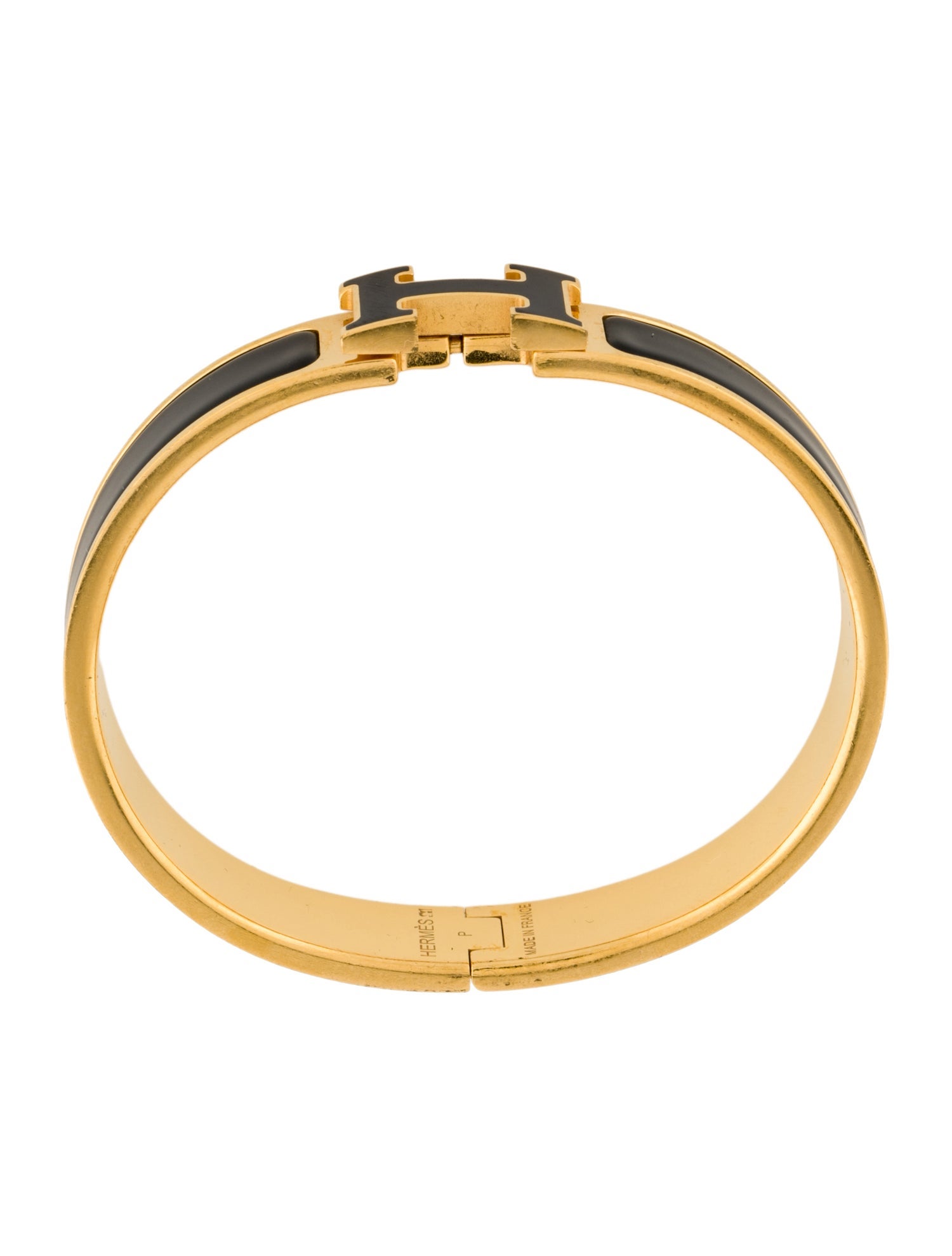 Hermès Clic H w/ Enamel at Turnlock Bracelet