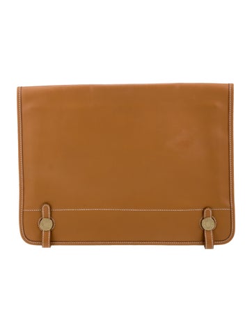 Hermès Portfolios & Pouches Vache Naturelle Dogon Porte-Document