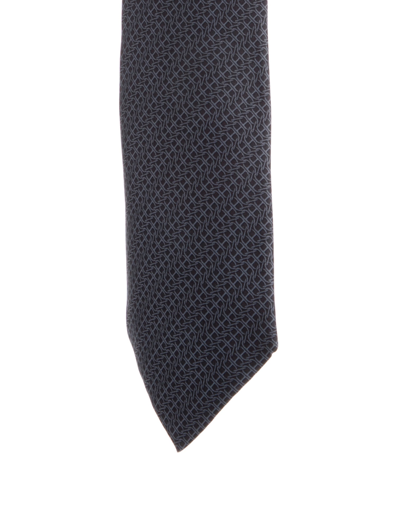 Hermès Patterned Silk Tie