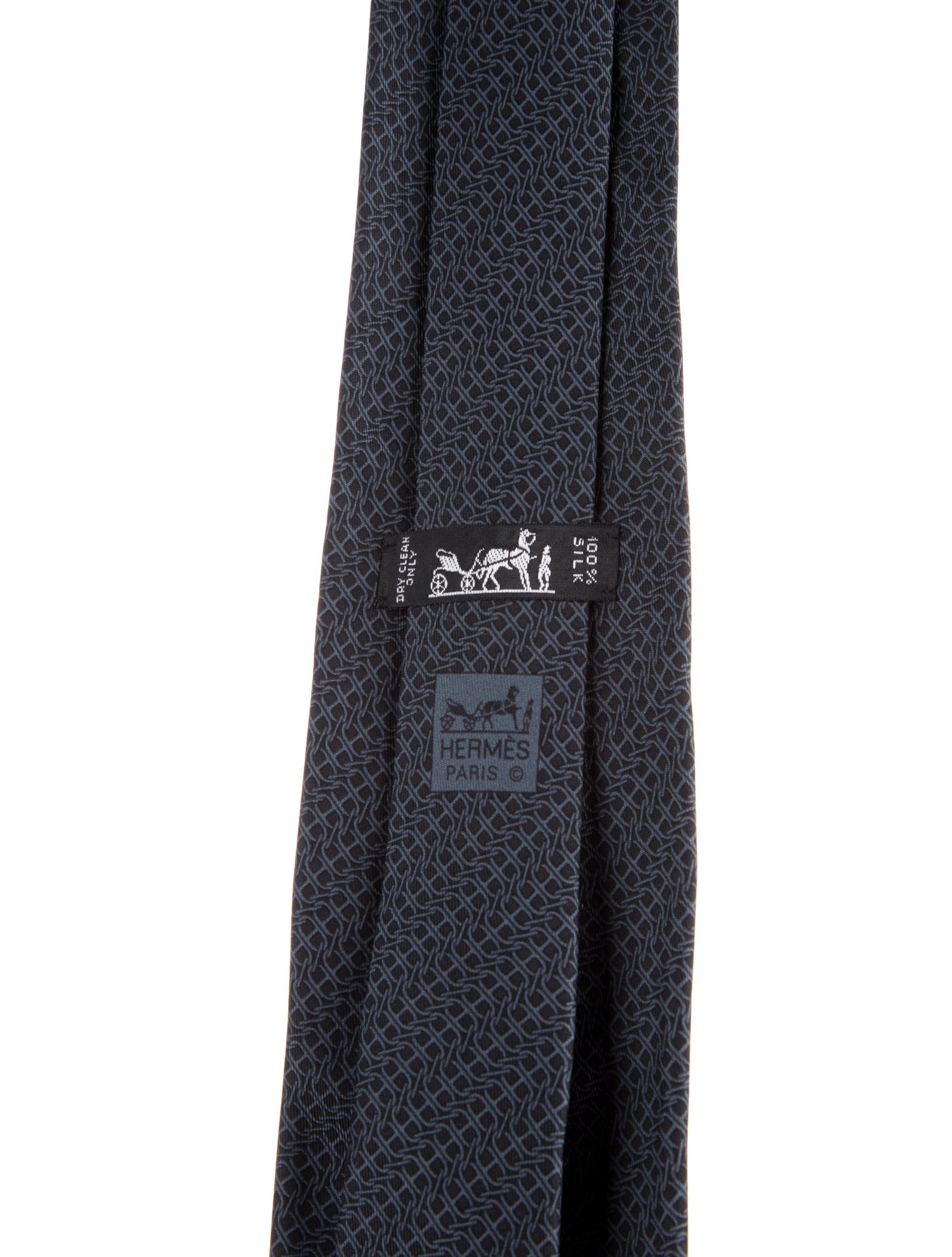 Hermès Patterned Silk Tie