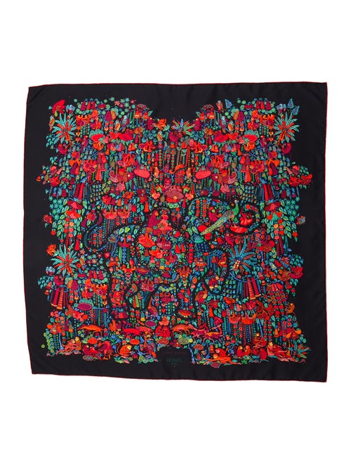 Hermès Legende Moghole Silk Scarf