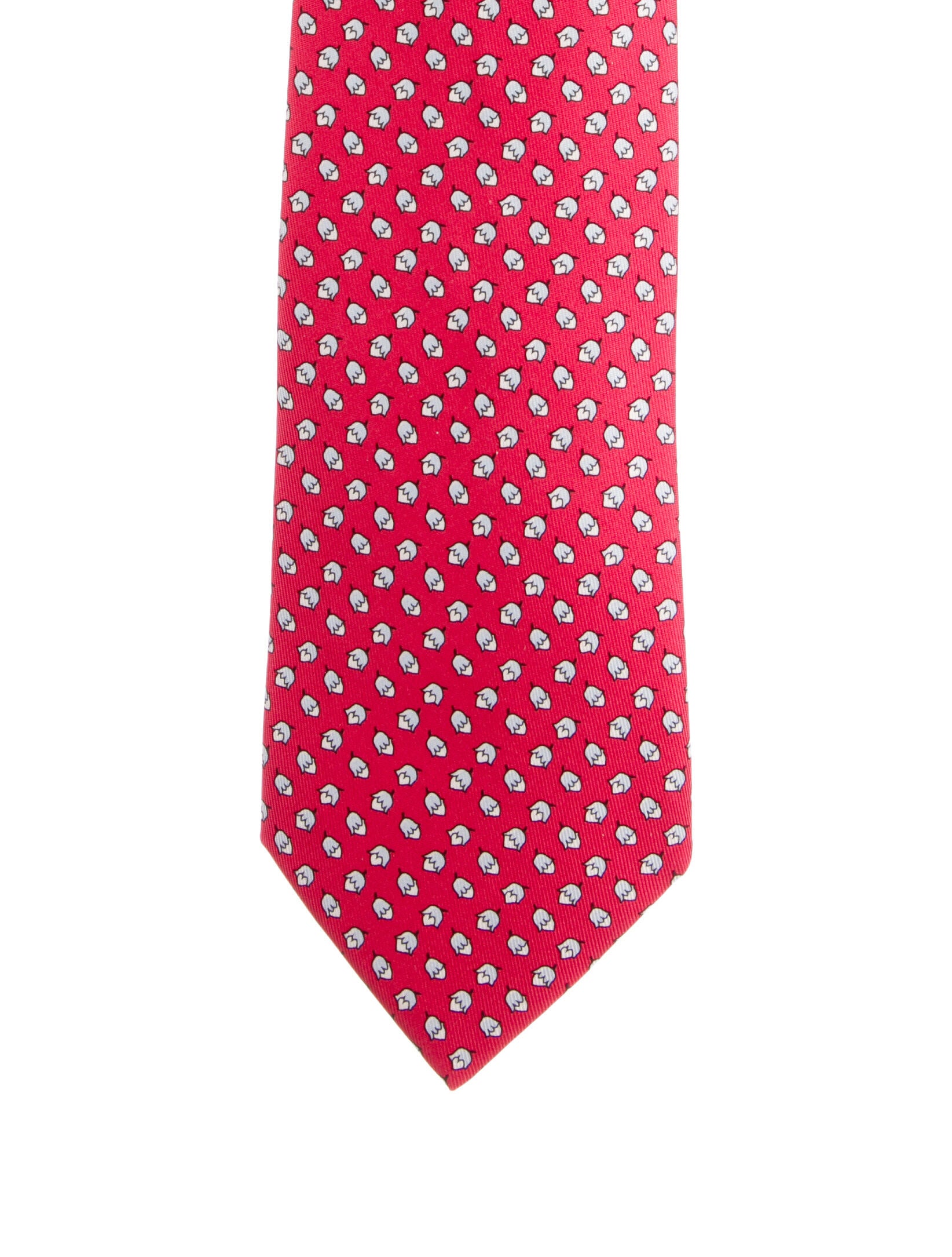 Hermès Silk Patterned Tie