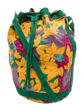 Hermès Les Perroquets Drawstring Bag