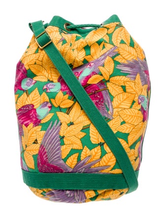 Hermès Les Perroquets Drawstring Bag