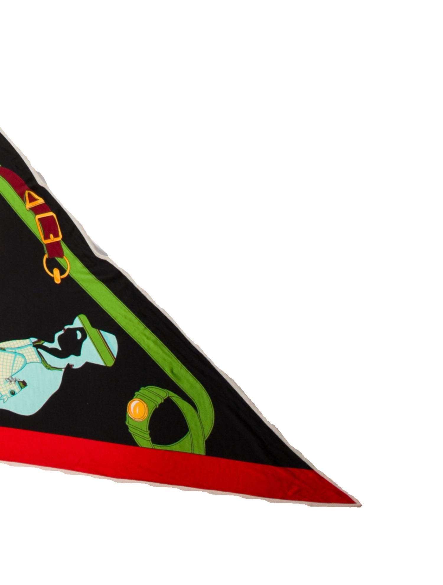 Hermès Tout en Carré Silk Triangle Scarf