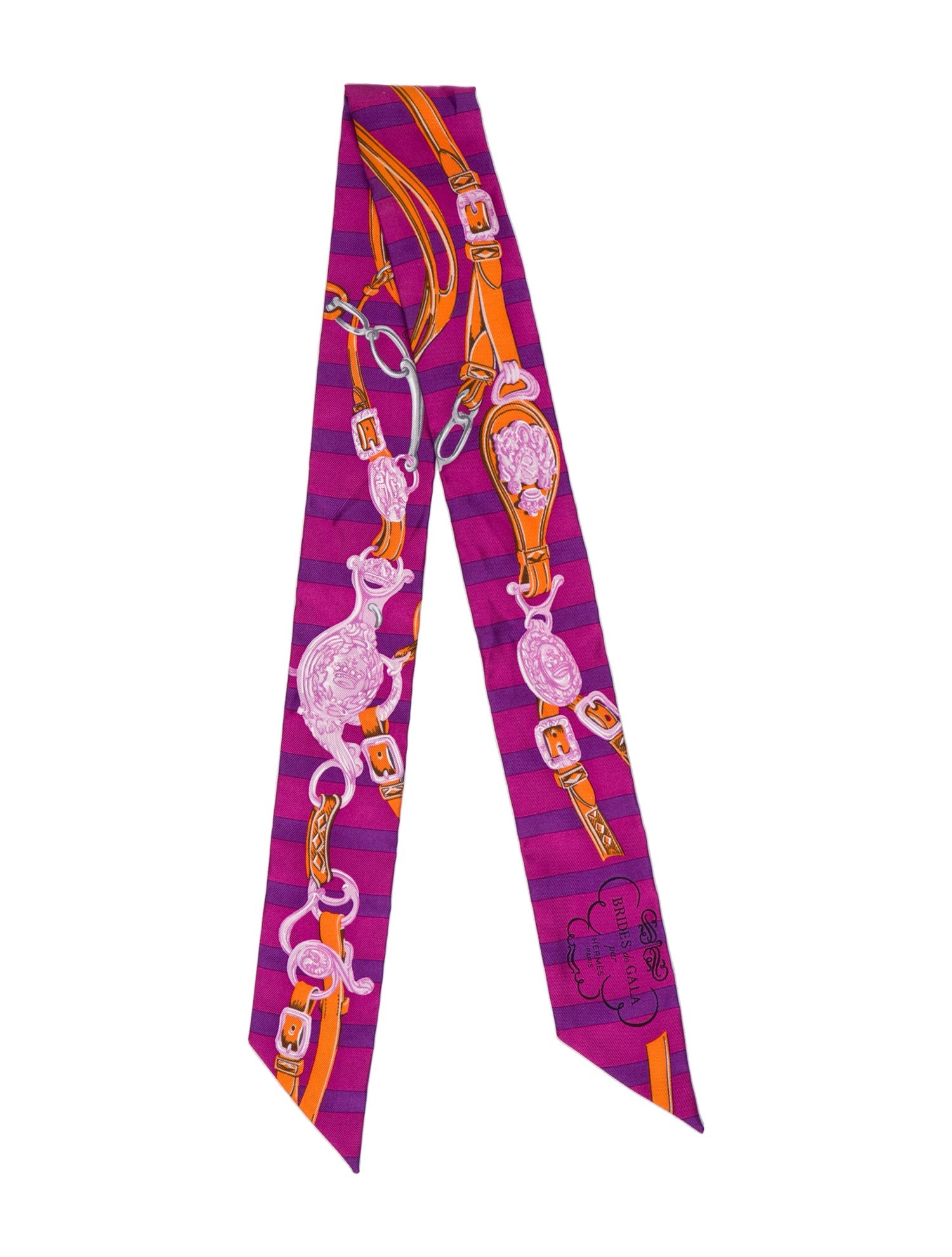 Hermès Brides de Gala Silk Twilly Scarf