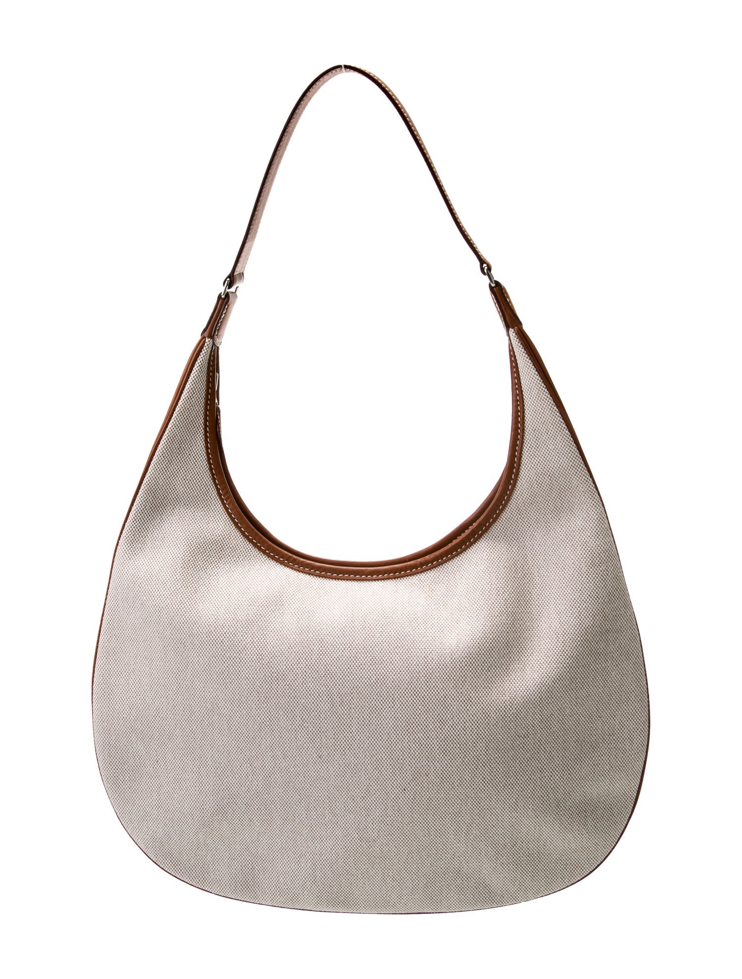 Hermès 2008 Vintage Toile H & Barenia Gao Hobo