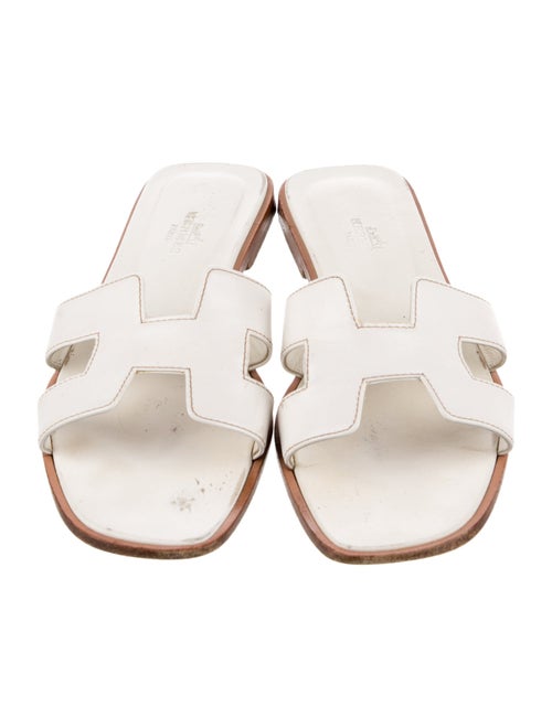Hermès Oran Leather Slides