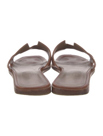 Hermès Oran Leather Slides