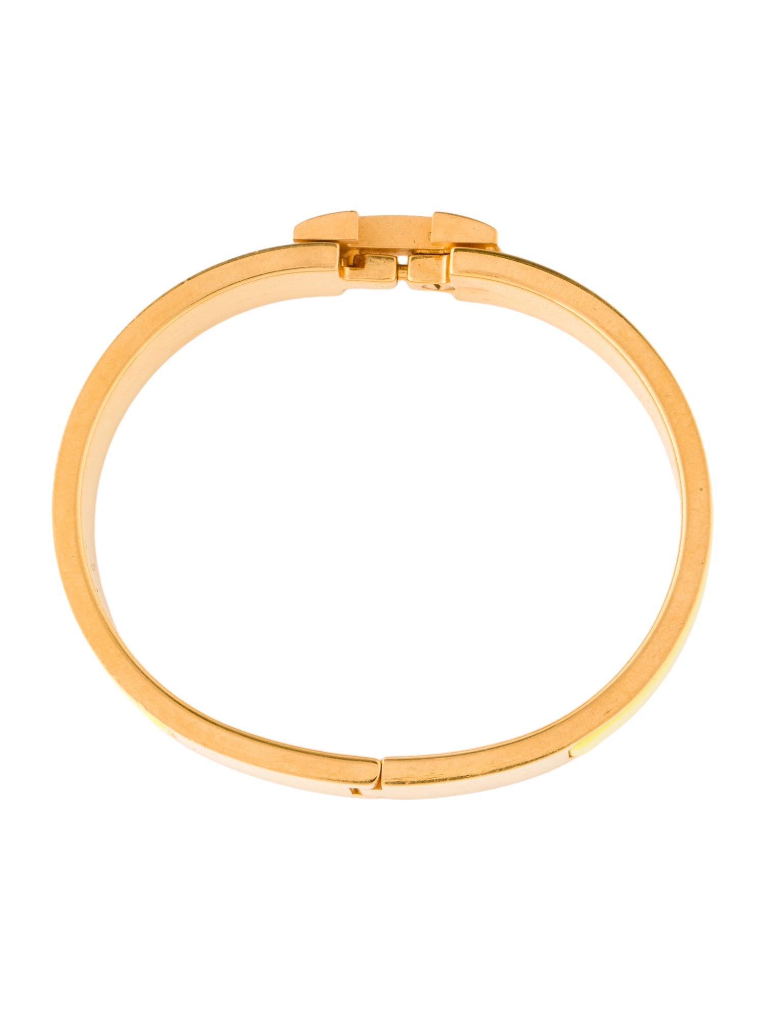 Hermès Enamel Clic H Bangle Bracelet