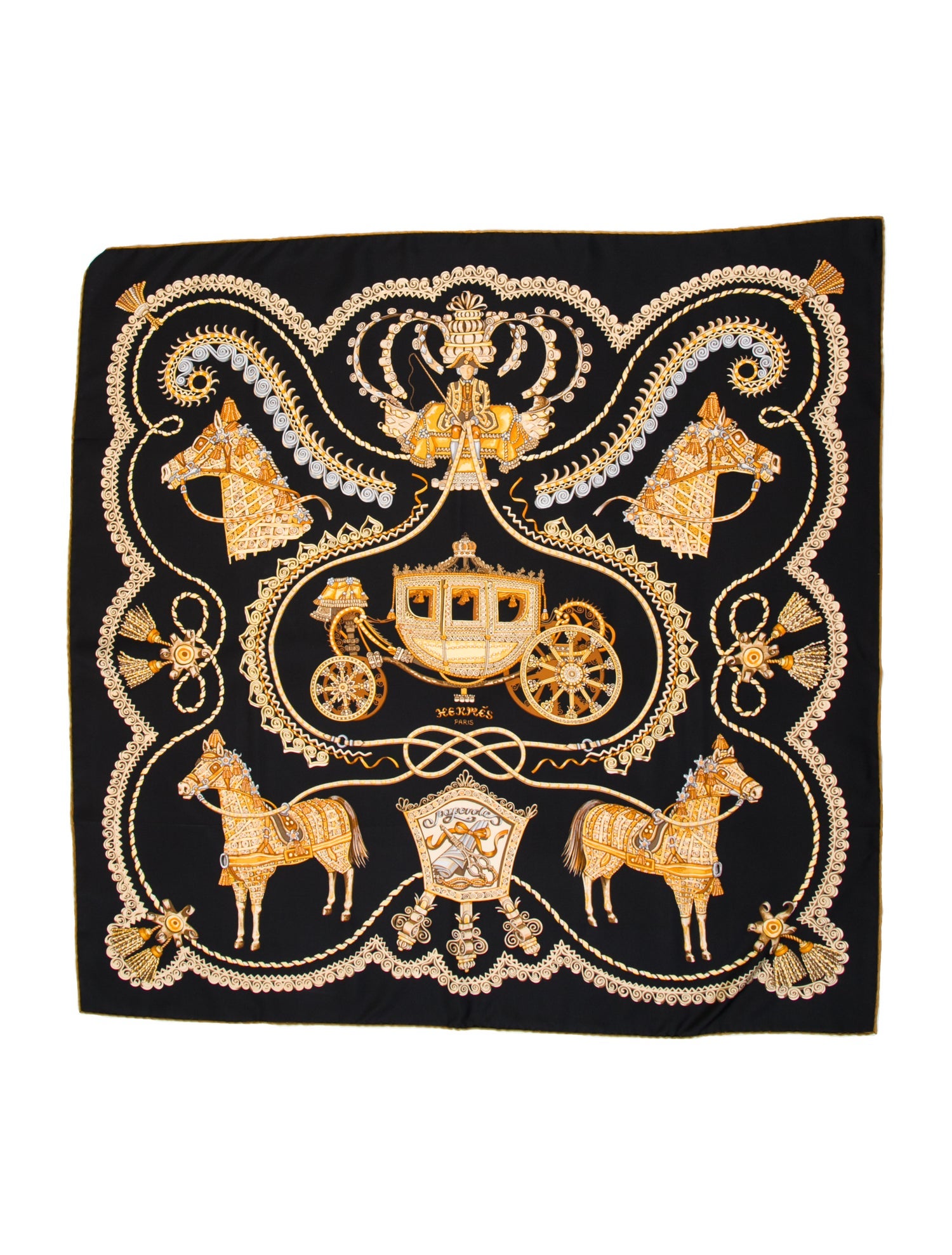 Hermès Paperoles Silk Scarf