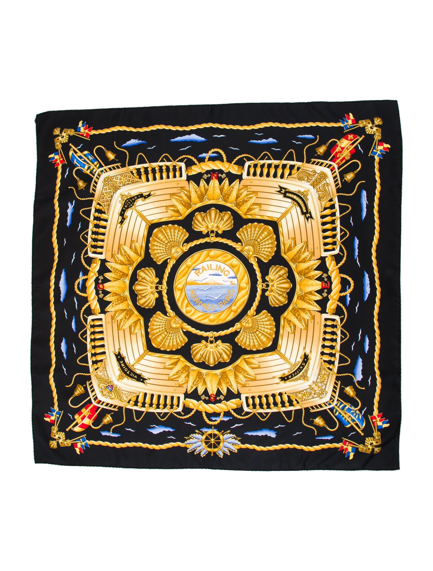Hermès Railing Silk Scarf