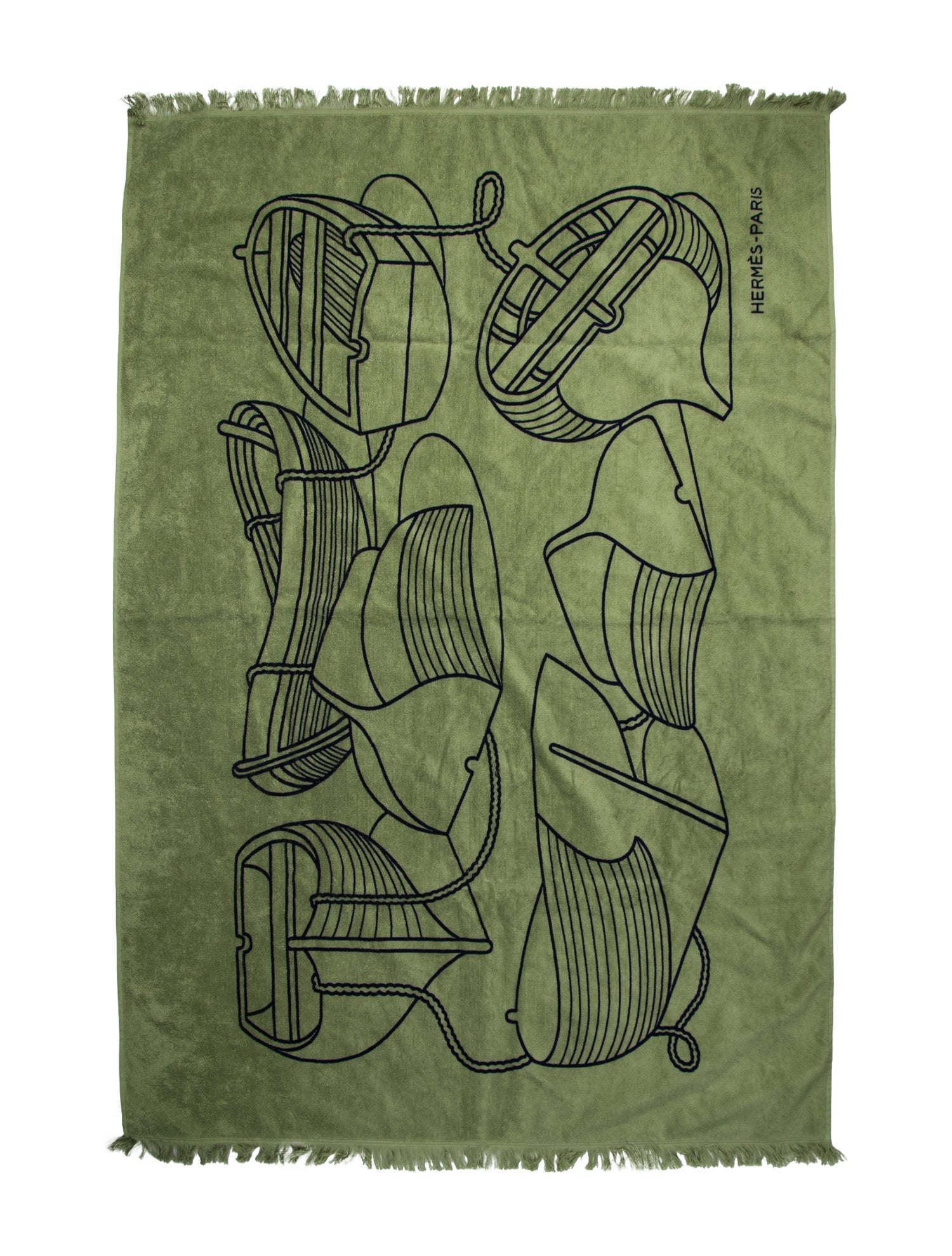 Hermès Small Tatoo Thalassa Yachting Beach Towel w/ Tags