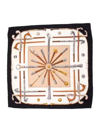 Hermès Cannes et Pommeaux Silk Scarf