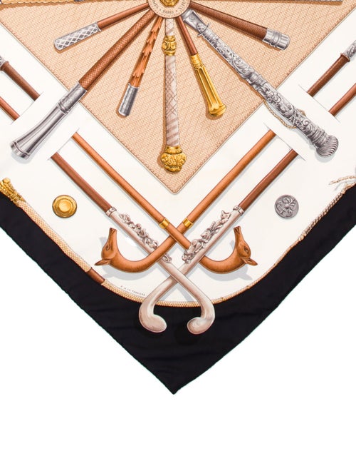 Hermès Cannes et Pommeaux Silk Scarf