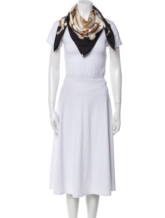 Hermès Cannes et Pommeaux Silk Scarf