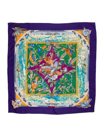Hermès Tropiques Silk Scarf