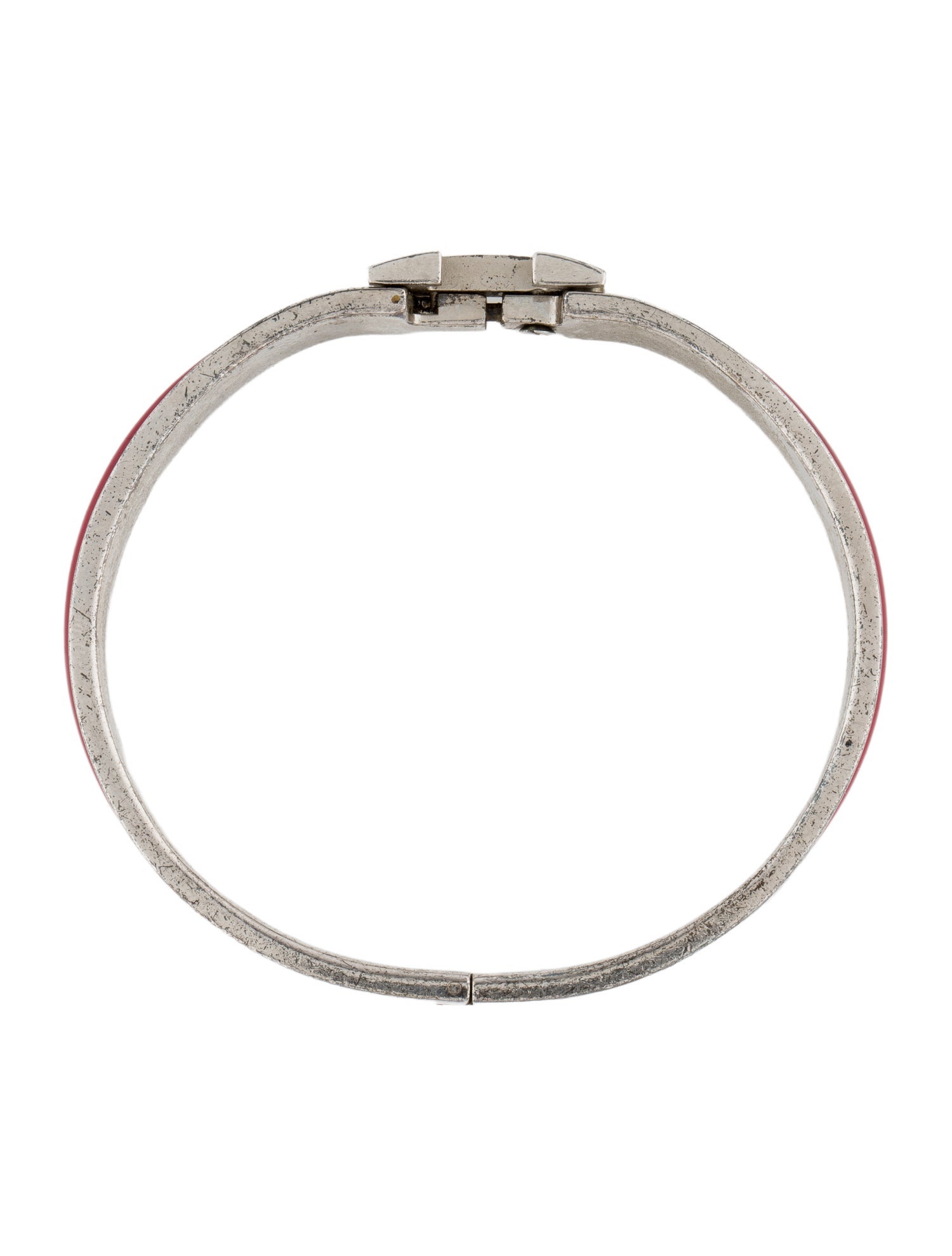 Hermès Enamel Clic H Bangle Bracelet