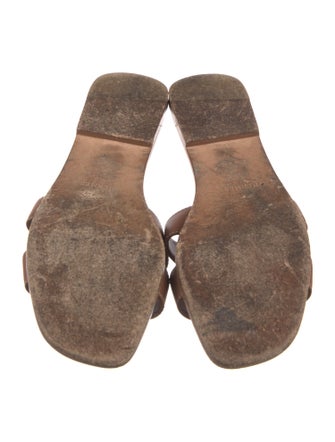 Hermès Oran Leather Slides