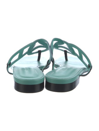 Hermès Beach Chaîne d'Ancre Insignia Slides